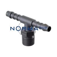 T-образный резьбовой переходник TES 4 / M 8 x 1 PA6